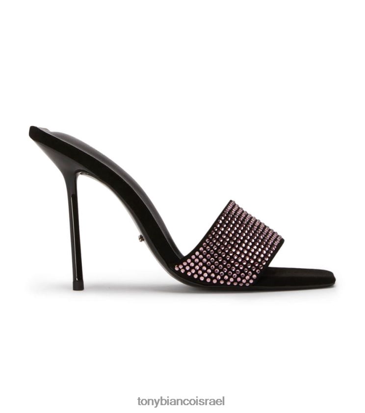 נעלי עקב | נשים קריסטל ורוד/זמש שחור Tony Bianco נעמי עקבים 8BNR8T143